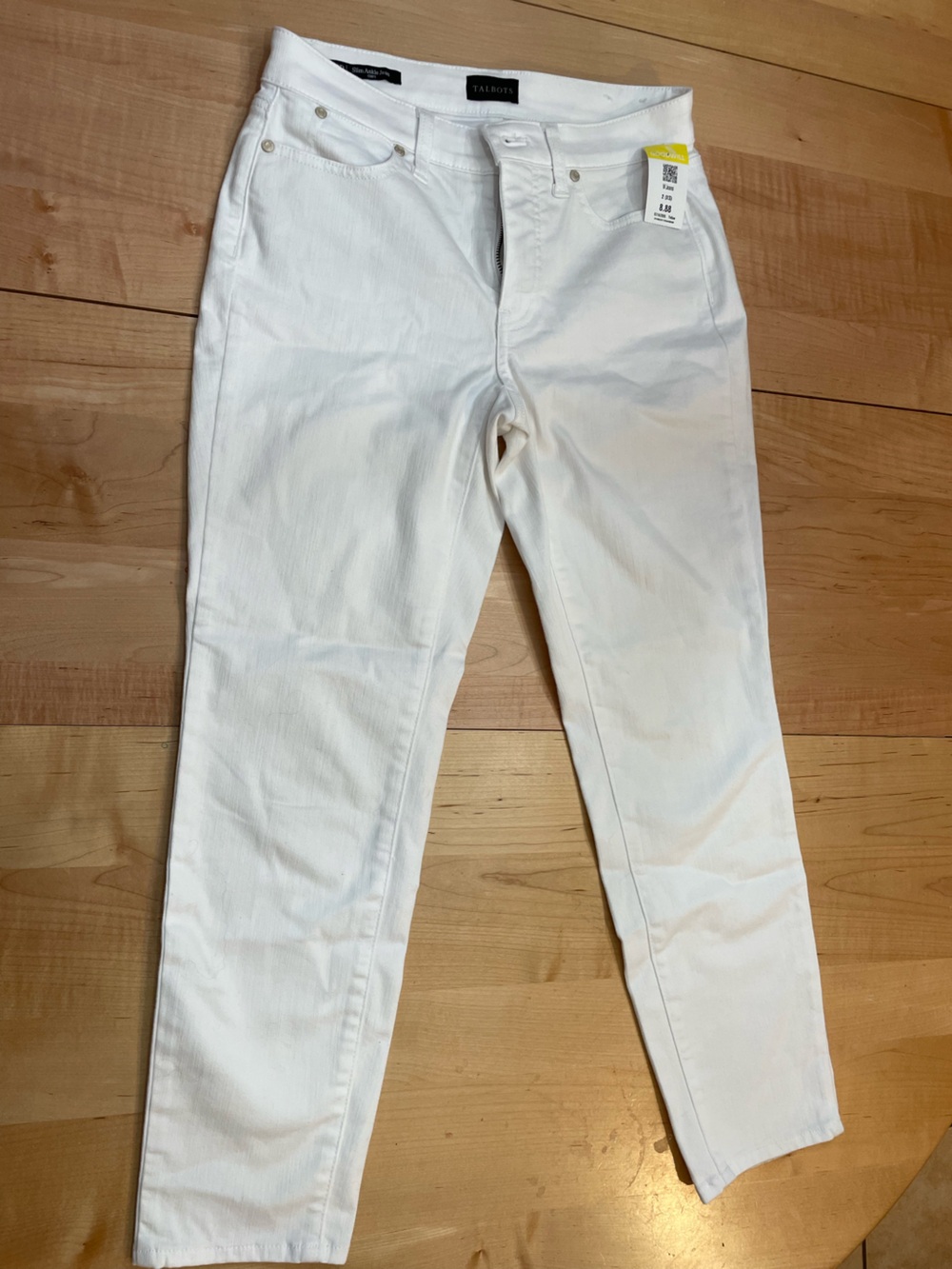 Talbots White Slim Straight Jeans